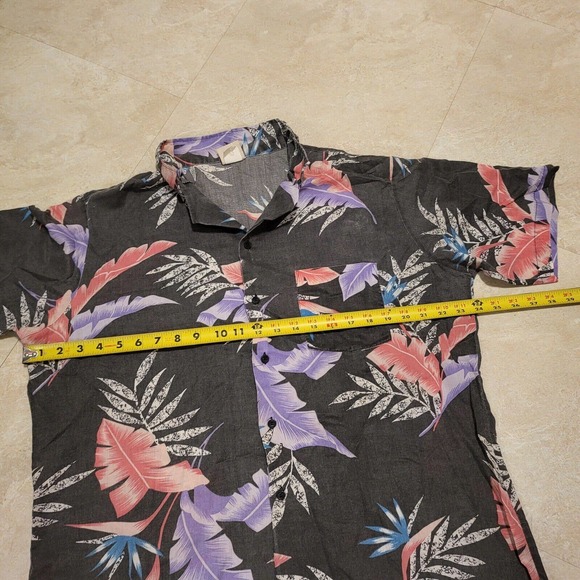 VTG Lee Mens Size L Large Hawaii Aloha Hawaiian Button Up T Shirt USA Made - Picture 6 of 7